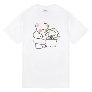 럽노네임 꽃가꾸기 반팔 티셔츠 (라인)